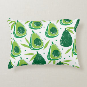 Coussins Décoratifs Avocado, timbre texturé, motif transparent.