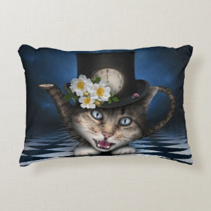 Coussins Décoratifs Awesome Mad Hatter Teapot Chat Conception Whimsica