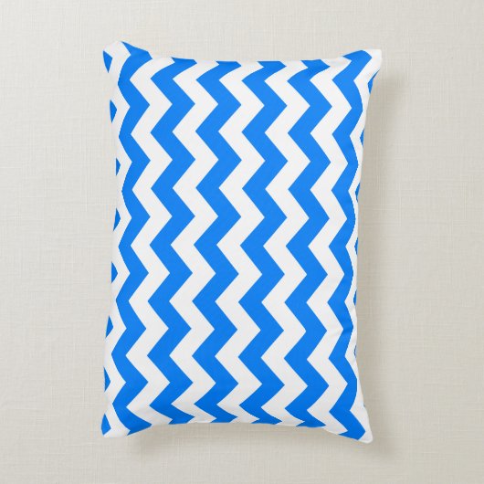 Coussins Décoratifs Azure Blue Chevron (Dos(Vertical))