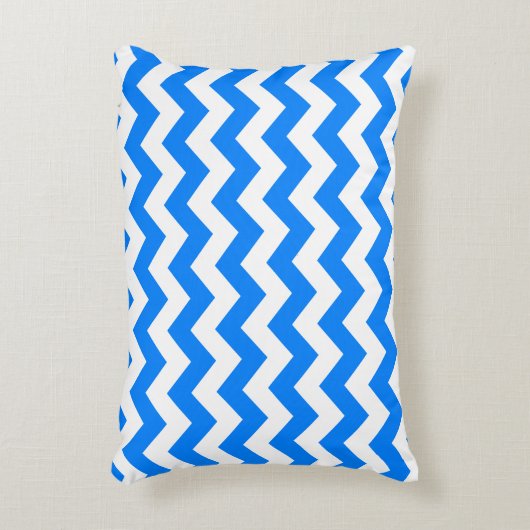 Coussins Décoratifs Azure Blue Chevron (Devant(Vertical))