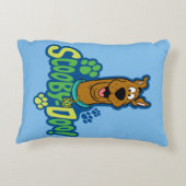 Coussins Décoratifs Badge de caractère Empreinte de patte Scooby-Doo (Dos)