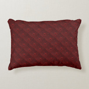 Coussins Décoratifs Baisses d'eau sur le métal Crimson