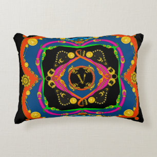 Coussins Décoratifs baroque doré, motif de chaîne et ceinture
