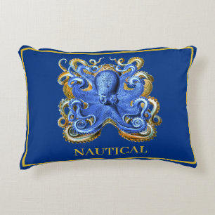 Coussins Décoratifs Bateau nautique Maison de plage Octopus Marine per
