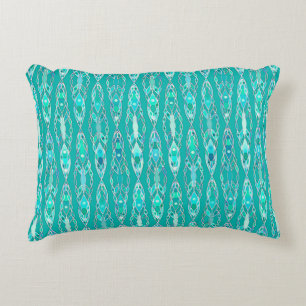Coussins Décoratifs Batik Tribal - Turquoise et Aigue-Marine