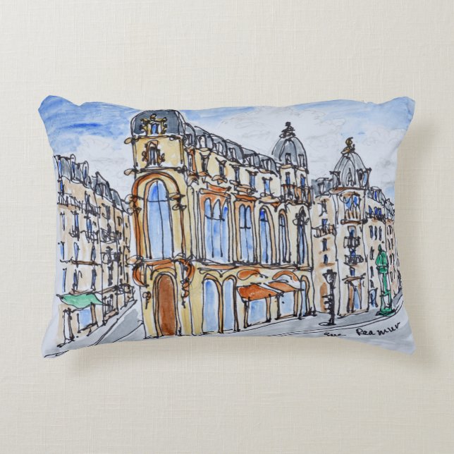 Coussins Décoratifs Bâtiment rue Reaumur, Paris, France (Devant)