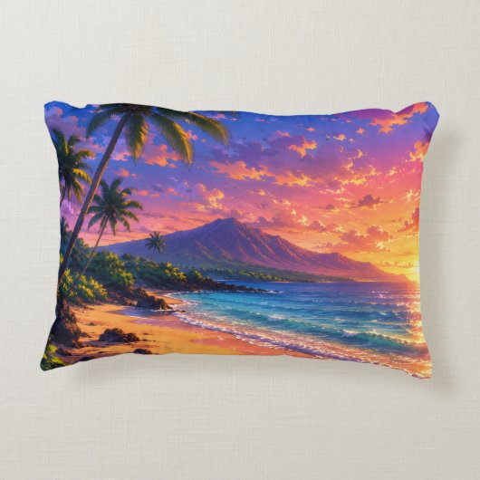 Coussins Décoratifs Beauté d'Hawaï (Dos)