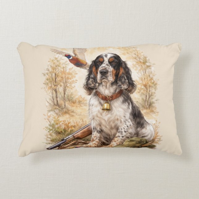 Coussins Décoratifs Beautiful Setter with Pheasants , Art (Devant)