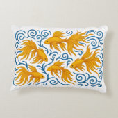 Coussins Décoratifs Beaux poissons dorés brodés (Dos)