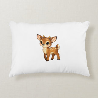 Coussins Décoratifs Bébé Faon Mignon Dessin Animé Illustration de Cerf