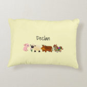 Coussins Décoratifs Bébé mignon animaux de ferme (Dos)