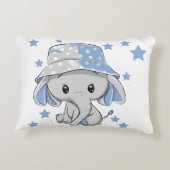 Coussins Décoratifs Bébé mignon éléphant garçon (Dos)