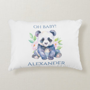 Coussins Décoratifs Bébé Panda personnalisé