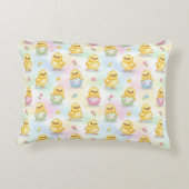 Coussins Décoratifs Bébé Poussin Mignon Aquarelle Pâques (Dos)