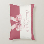 Coussins Décoratifs Bébé rose Bow fille (Devant(Vertical))