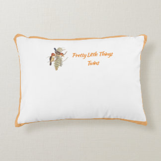 Coussins Décoratifs Bébés : Petits oiseaux Kingfisher/Mots (OU) -