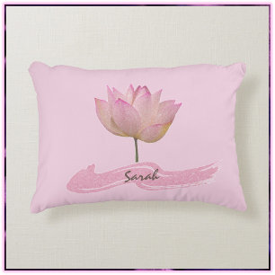 Coussins Décoratifs Belle Fleur de Lotus Rose 