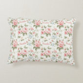 Coussins Décoratifs Belle rose partout rose Nom (Dos)