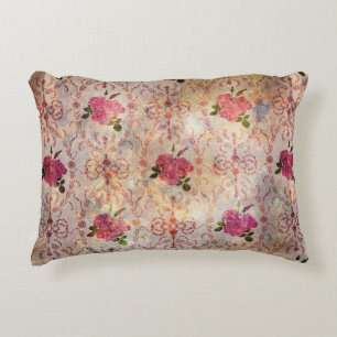 Coussins Décoratifs Belle rose rose rose motif grunge vieux st