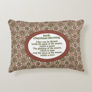 Coussins Décoratifs Bénédiction irlandaise de Noël, vacances celtiq