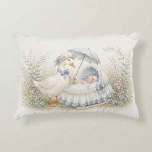 Coussins Décoratifs Berceau de Mother Goose Bleu Baby Shower