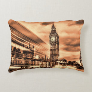 Coussins Décoratifs Big Ben à Londres dans un style rétro