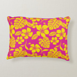 COUSSINS DÉCORATIFS BIKINI ROSE (ROSE/JAUNE)