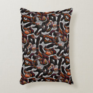 Coussins Décoratifs Bizarre taché rouge à corail texture sculptée en g