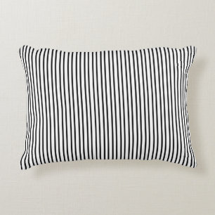 Coussins Décoratifs blanc avec des rayures noires