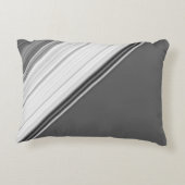 Coussins Décoratifs Blanc Moderne sur Monogramme Gris (Dos)