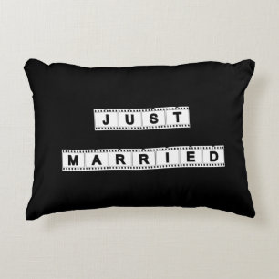 Coussins Décoratifs Blanc Noir Juste Marié