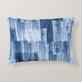 Coussins Décoratifs Bleu Aquarelles : Motif géométrique