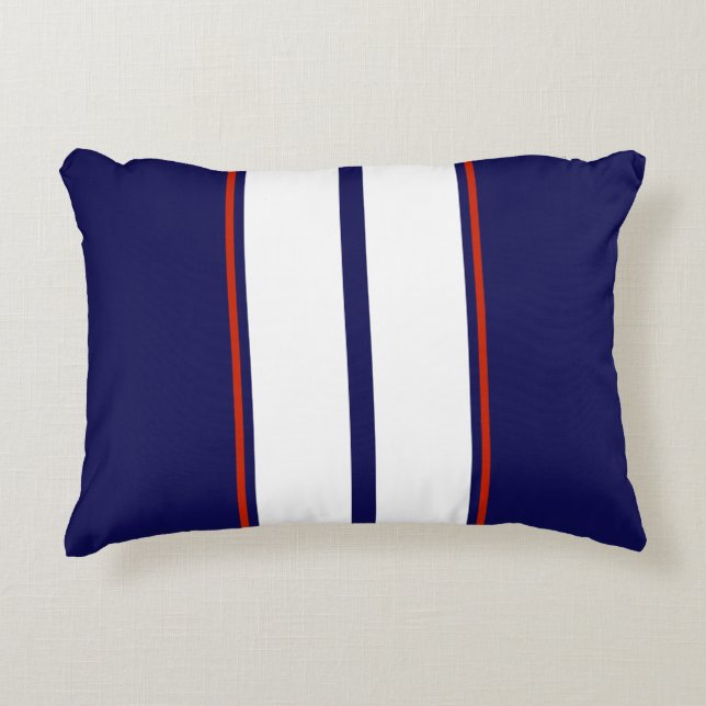Coussins Décoratifs Bleu, blanc et rouge Classy (Devant)