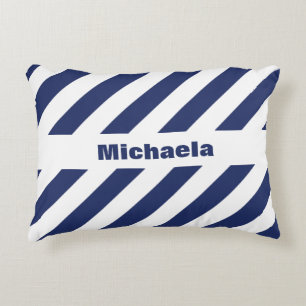 Coussins Décoratifs Bleu Et Blanc Gratté