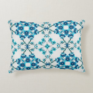 Coussins Décoratifs Bleu floral élégant