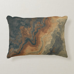 Coussins Décoratifs Bleu marine poussiéreux Orange brûlée Sauge Abstra