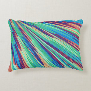 Coussins Décoratifs Bleu orange Turquoise Abstrait