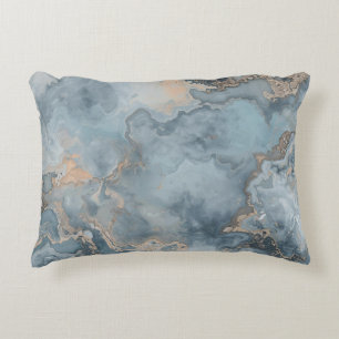 Coussins Décoratifs Bleu sarcelle poussiéreux gris beige contemporain