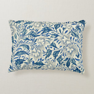 Coussins Décoratifs Bleu Vintage Floral Asiatique : Chinoiserie Antiqu