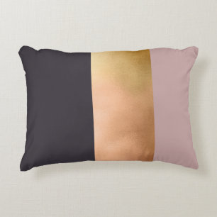 Coussins Décoratifs bloc gris de couleur de rose rose lumineux éléga