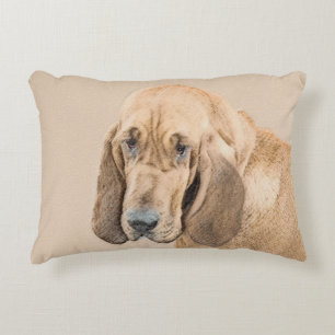 Coussins Décoratifs Bloodhound Peinture - Joli chien d'origine art