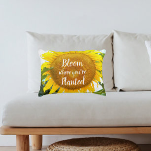 Coussins Décoratifs Bloom Where You're Planted Sunflower Floral