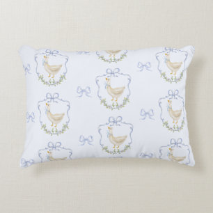 Coussins Décoratifs Blue Bow petite oie Whimsical Crest bébé garçon