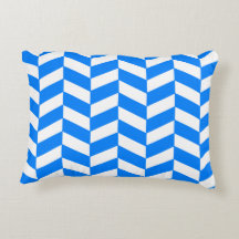 Blue Herringbone Azure