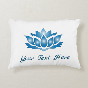 Coussins Décoratifs Blue Lotus Esprit Corps Esprit Personnalisé