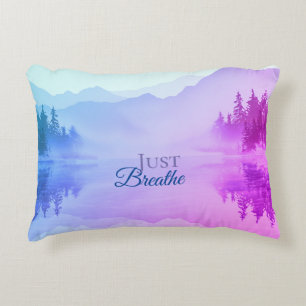 Coussins Décoratifs Blue N Pink Mountains Paysage forestier