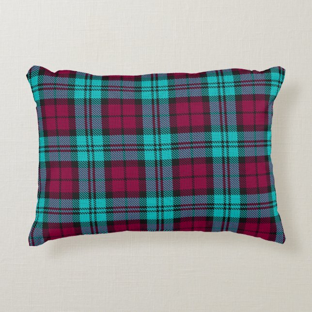 Coussins Décoratifs Blue Red Campbell Tartan Blackwatch Plaid (Devant)