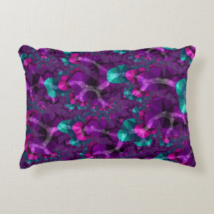 Coussins Décoratifs Boho coloré Hippie Bijou Tone faible Poly Fractal