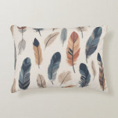 Coussins Décoratifs Boho Feather Pattern Throw Pillow (Devant)