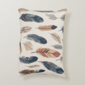 Coussins Décoratifs Boho Feather Pattern Throw Pillow  (Dos(Vertical))